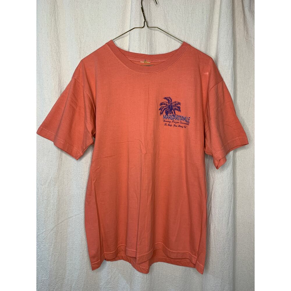 1990s Vintage Jimmy Buffett Margaritaville Coastal Coral Palms Las Vegas Shirt L
